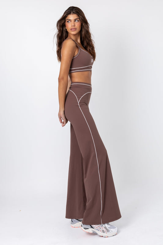 THE PRISCILLA WIDE LEG SET / ESPRESSO