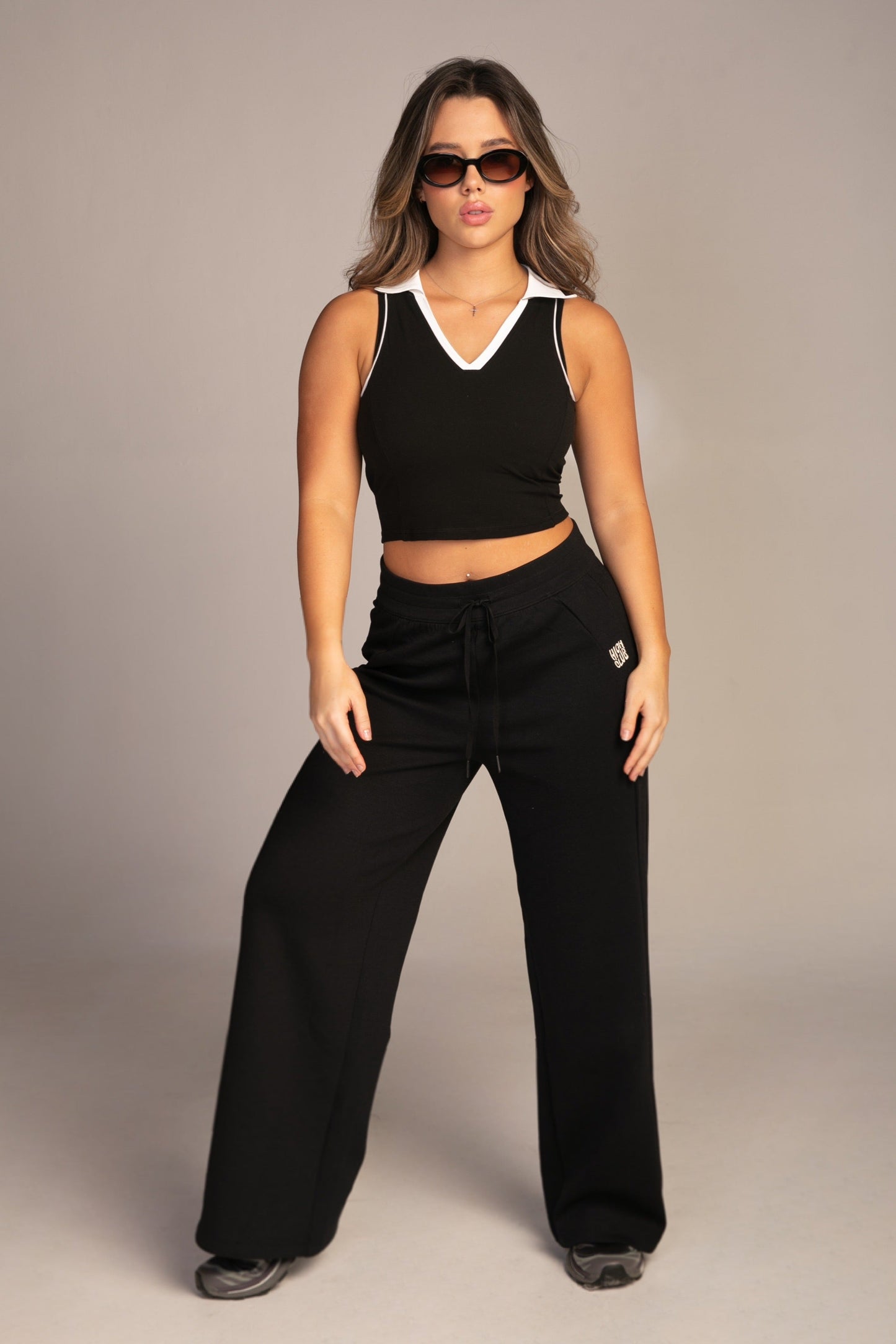 THE POLO TOP / BLACK