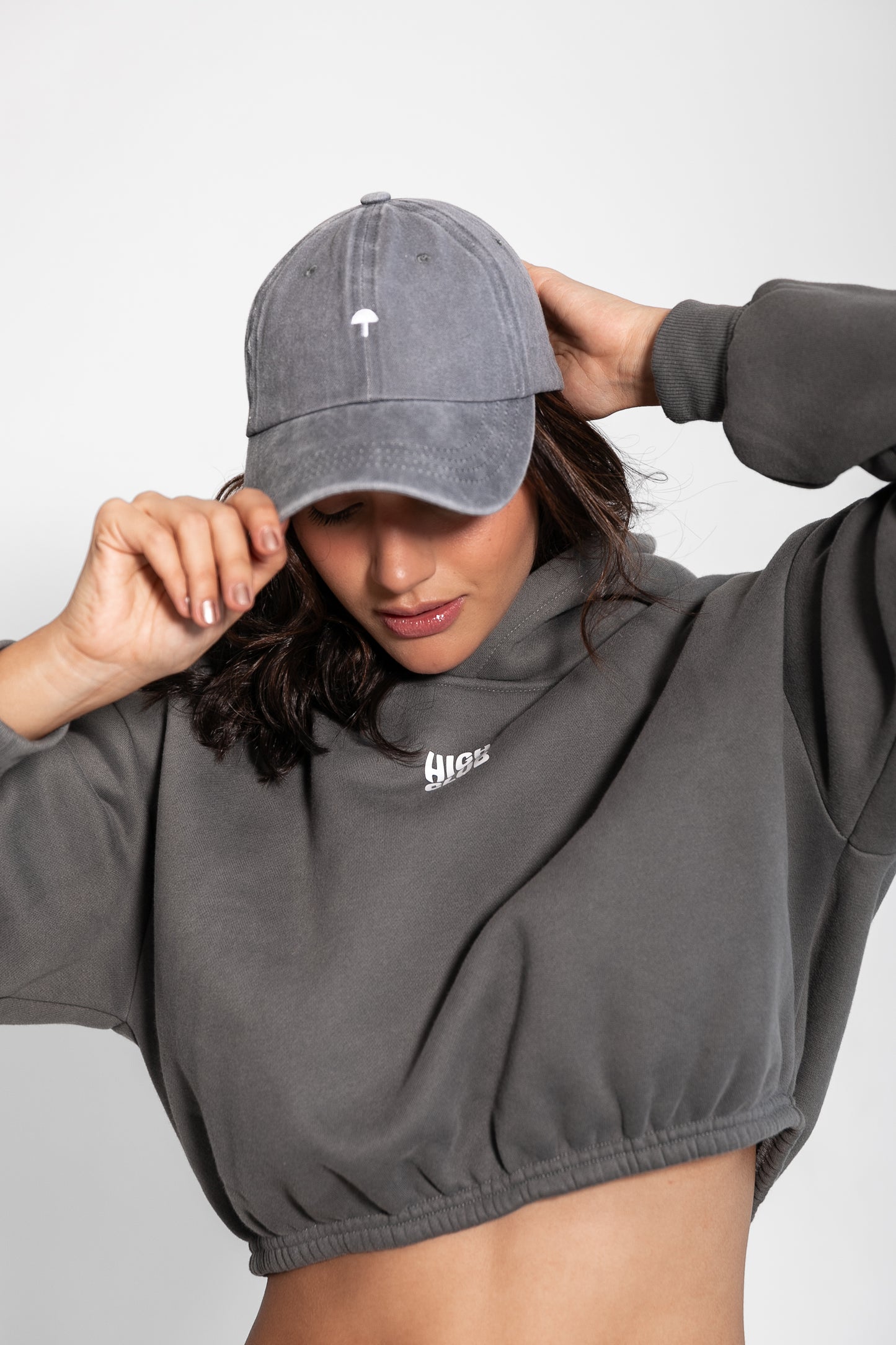'TERE' BASEBALL CAP / LIGHT GREY