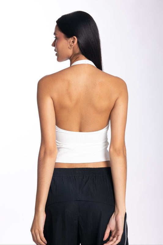 THE HALTER TOP - WHITE