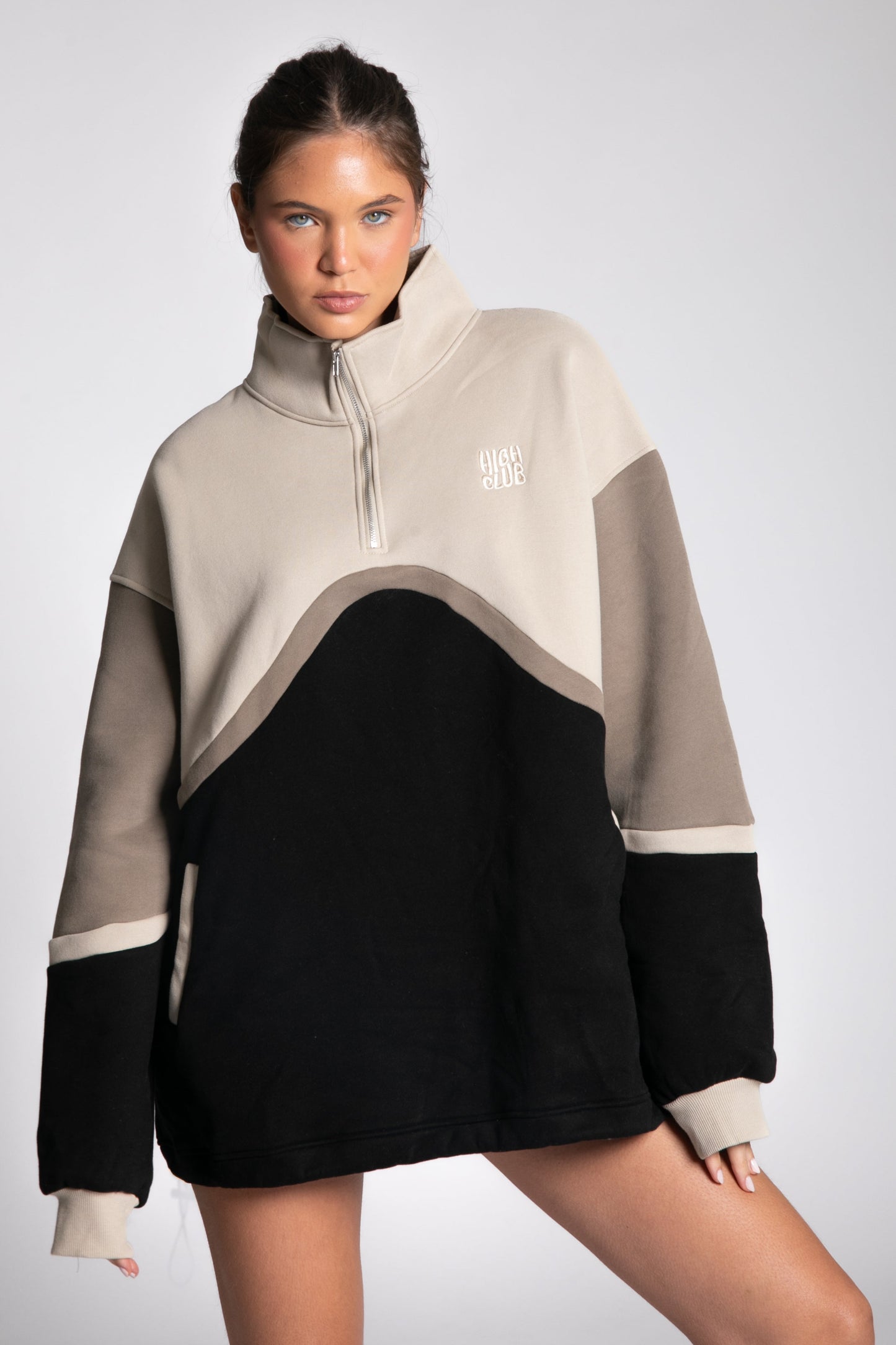 THE COLOR-BLOCK SWEATER - LIGHT