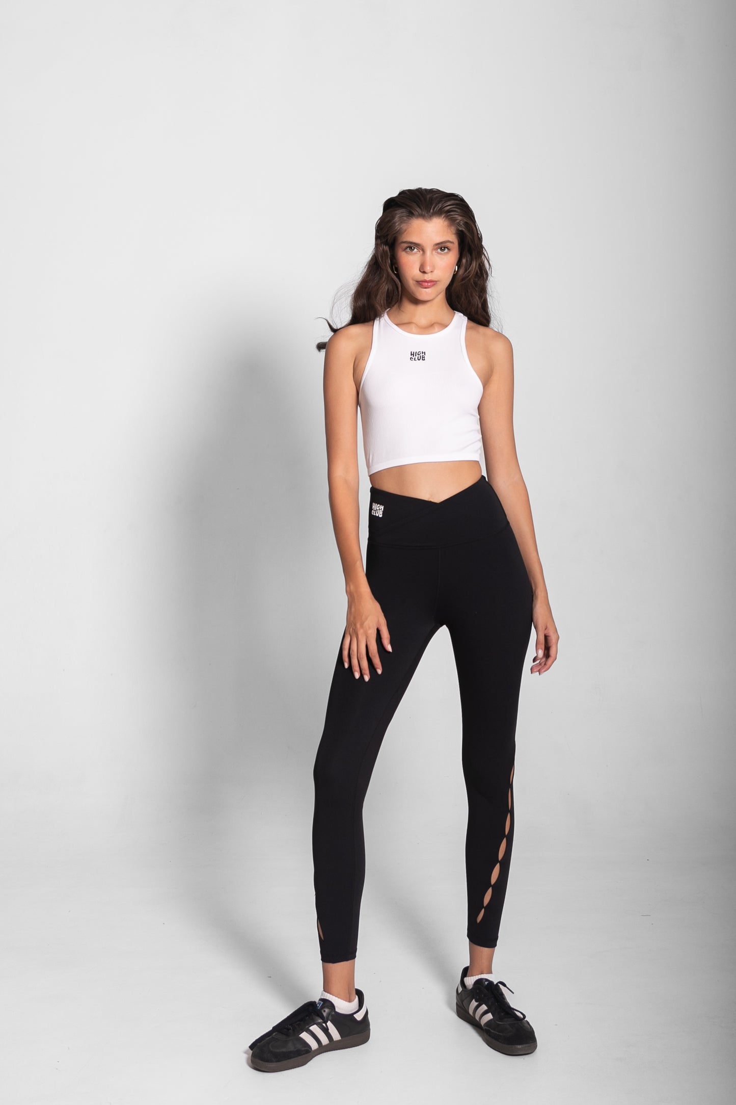 THE SCULPTING LASER LEGGINGS / BLACK