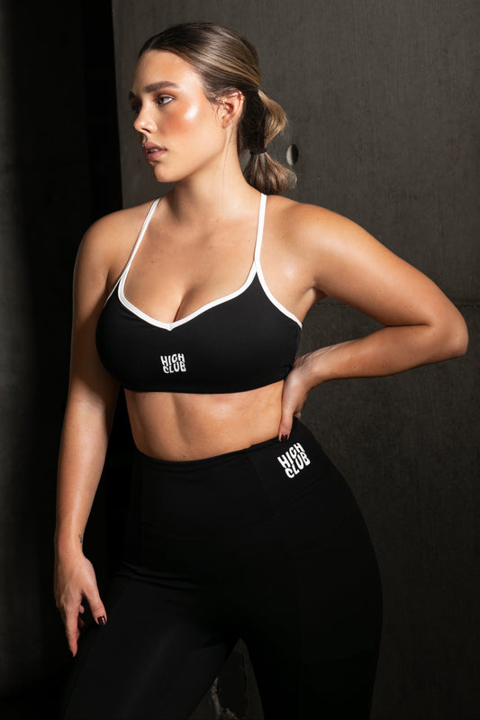 THE SANDRA TOP - BLACK & WHITE