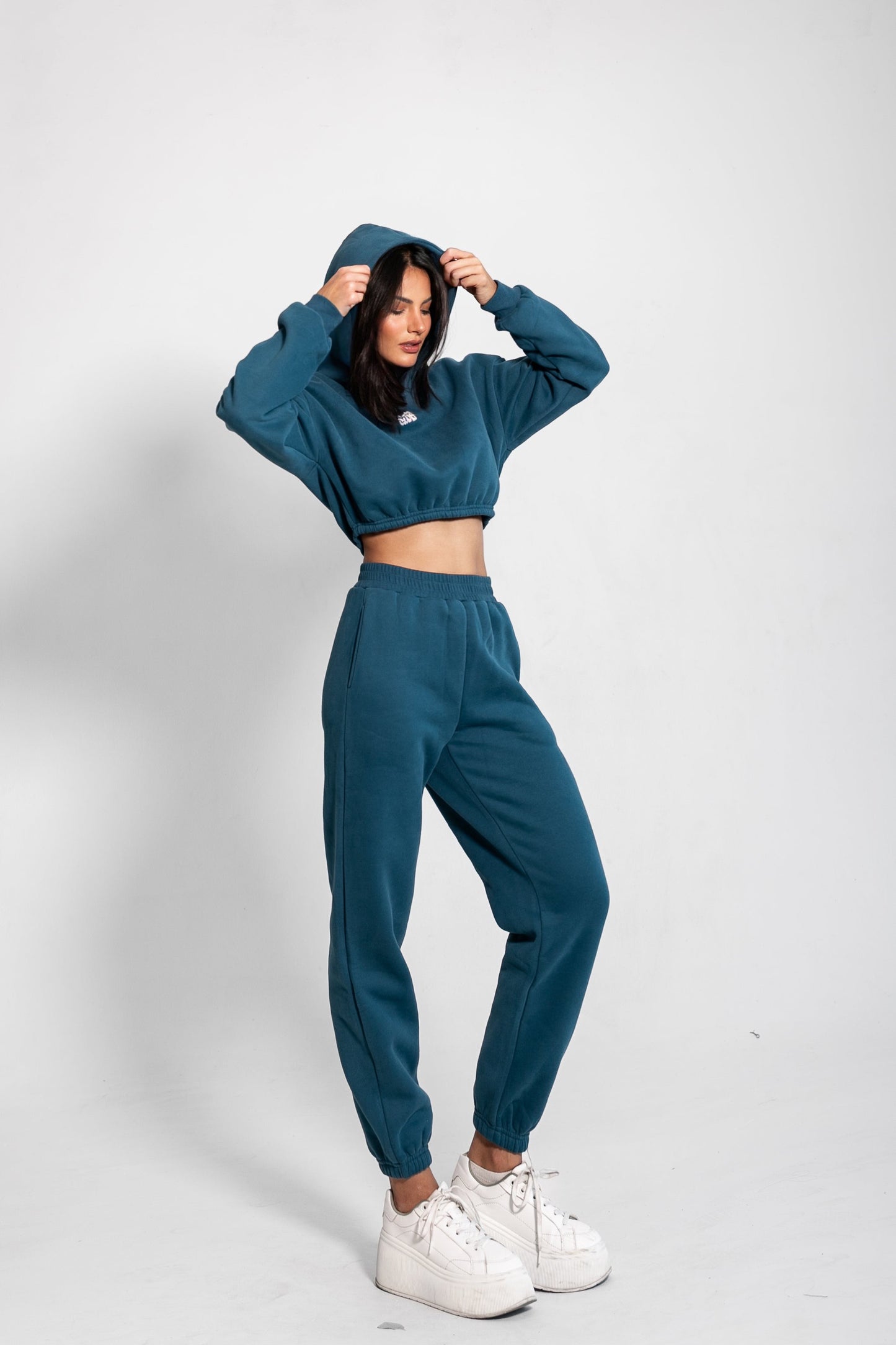 THE HOODED COMFY SET / BLUE