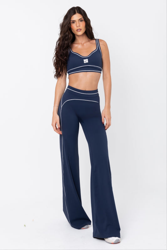 THE PRISCILLA WIDE LEG SET / NAVY BLUE