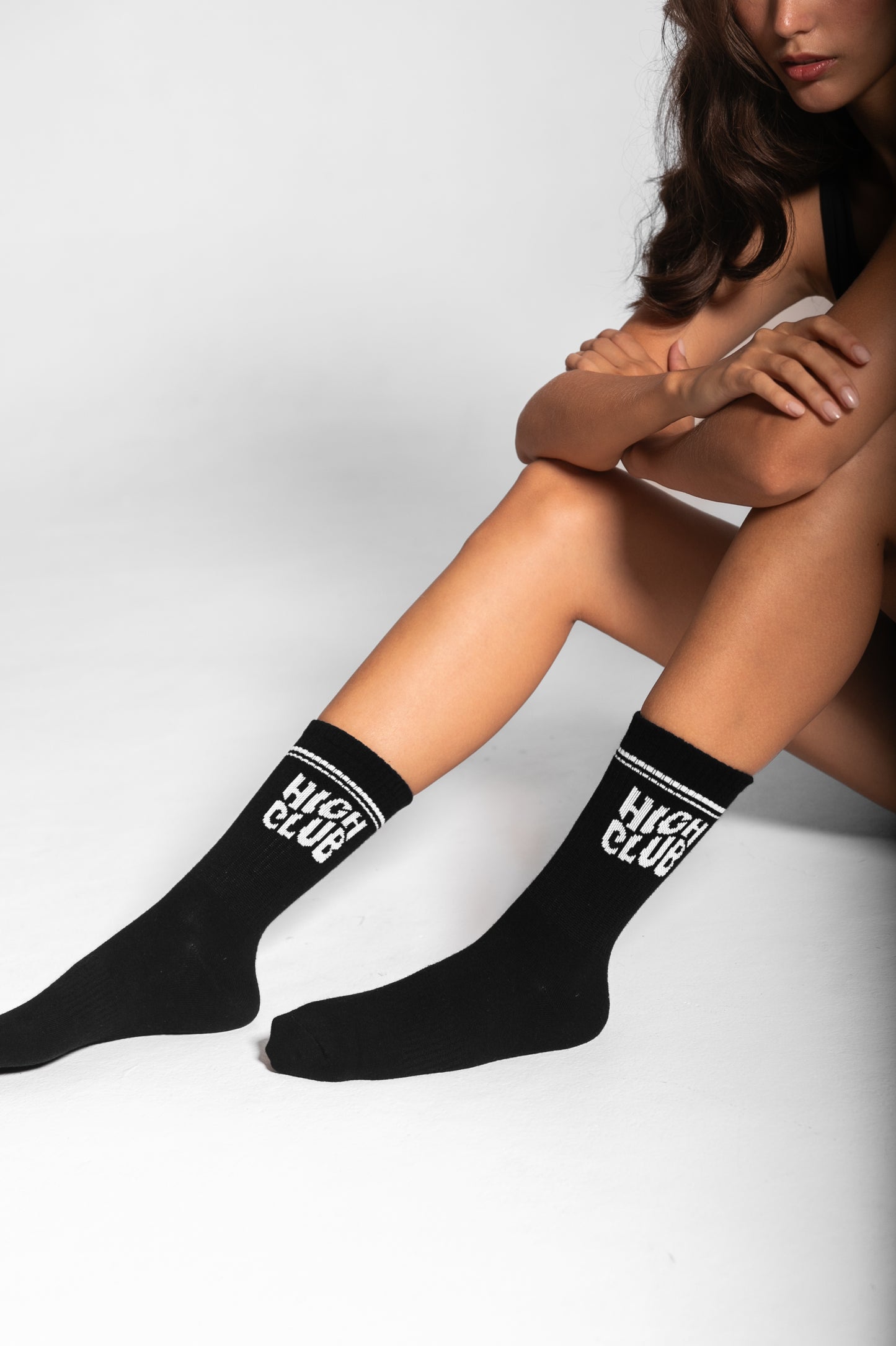 LUCKY SOCKS LONG RISE / BLACK