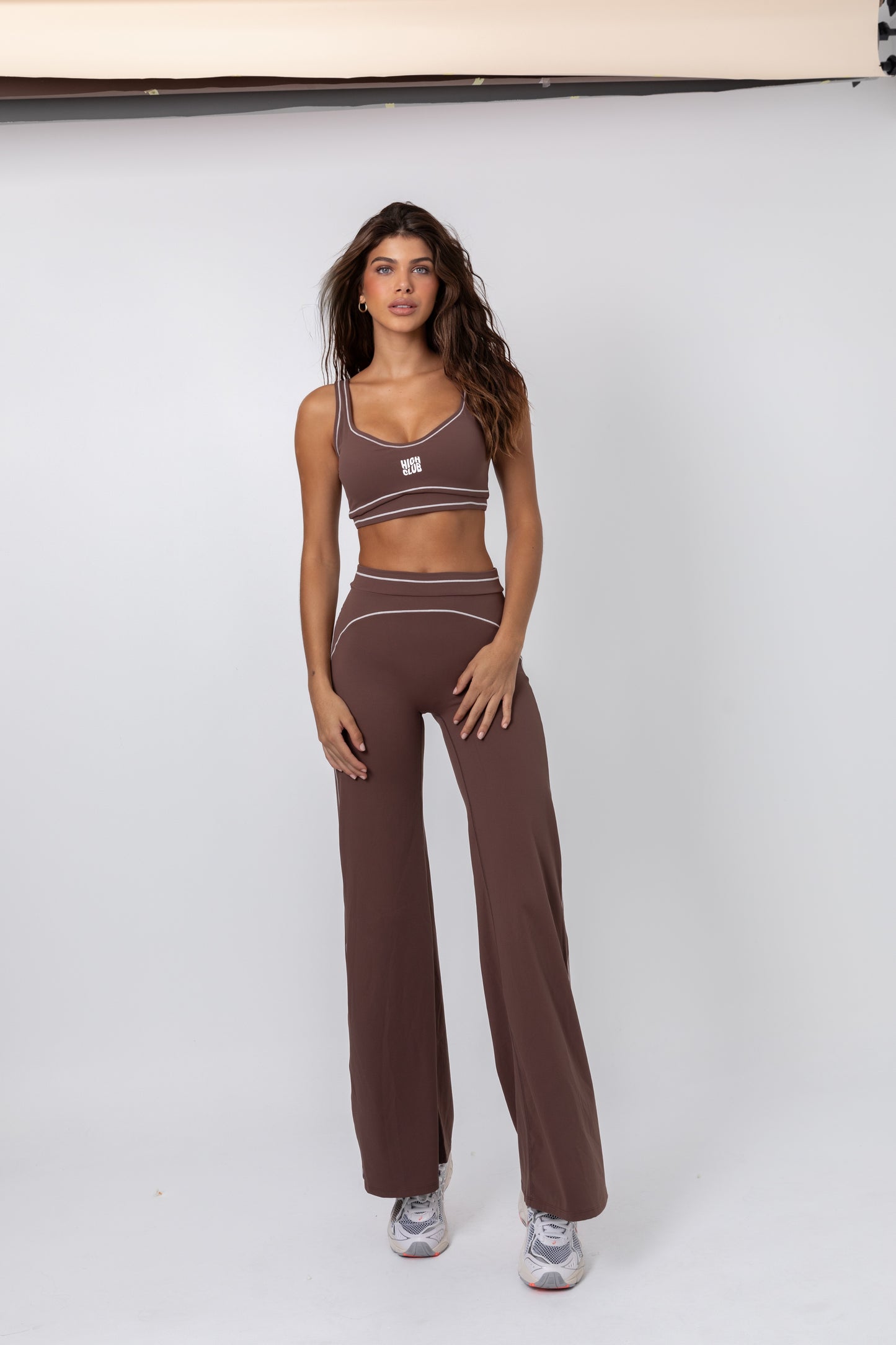THE PRISCILLA WIDE LEG SET / ESPRESSO