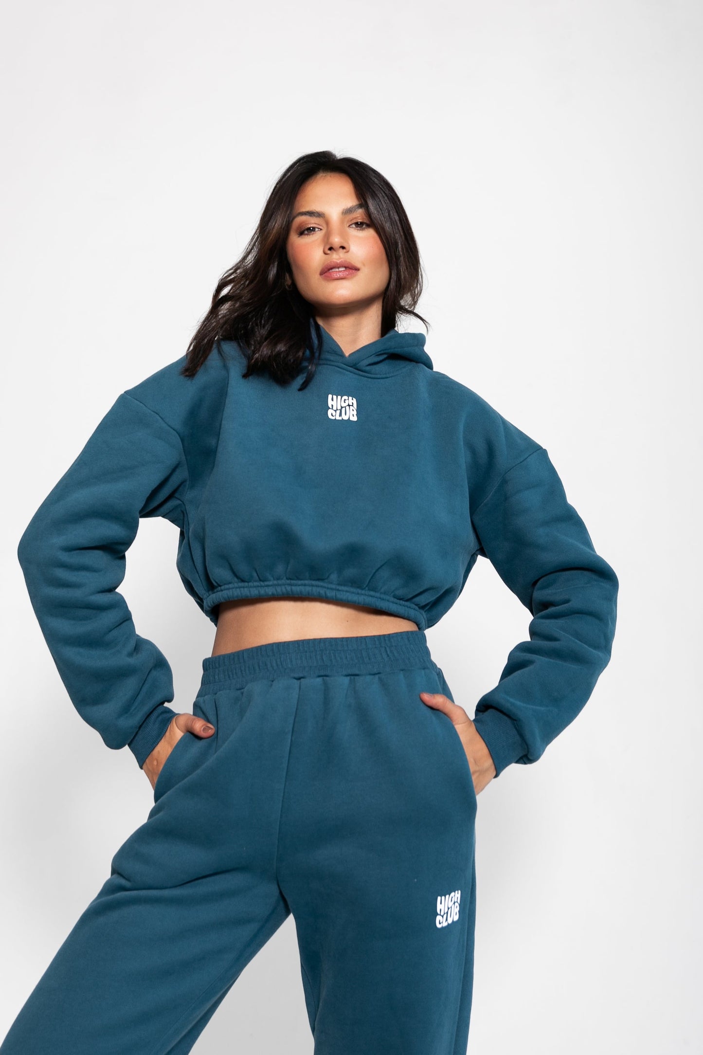 THE HOODED COMFY SET / BLUE