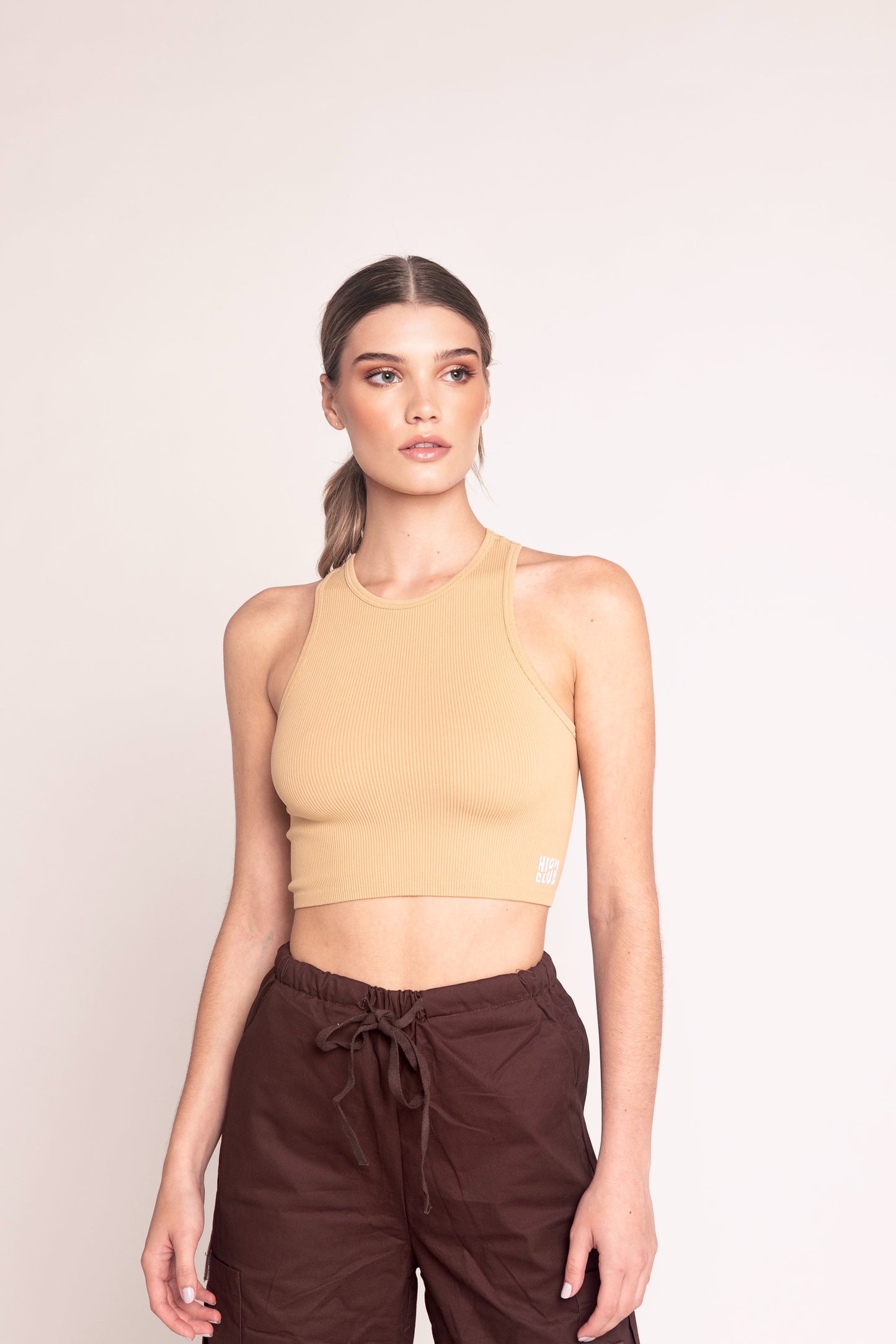 THE SARAH TOP / BEIGE