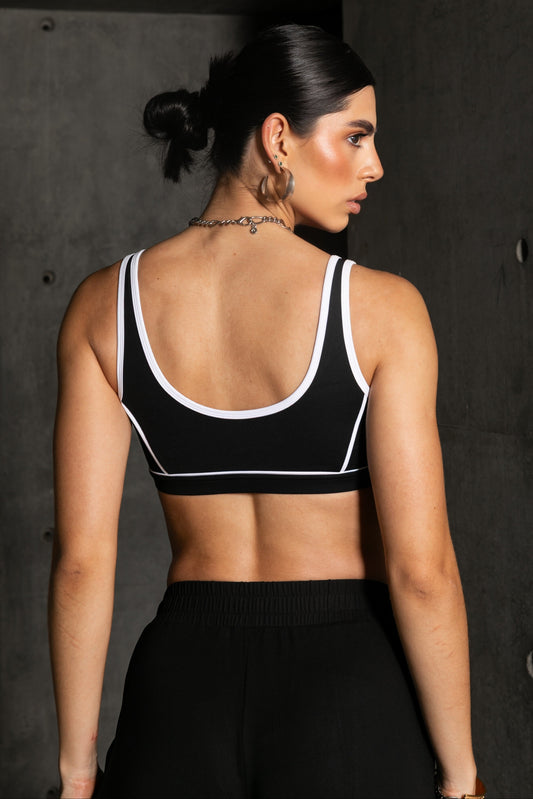 THE MARIA TOP - BLACK & WHITE