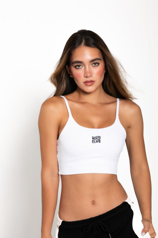 THE CROPPED CAMI / WHITE