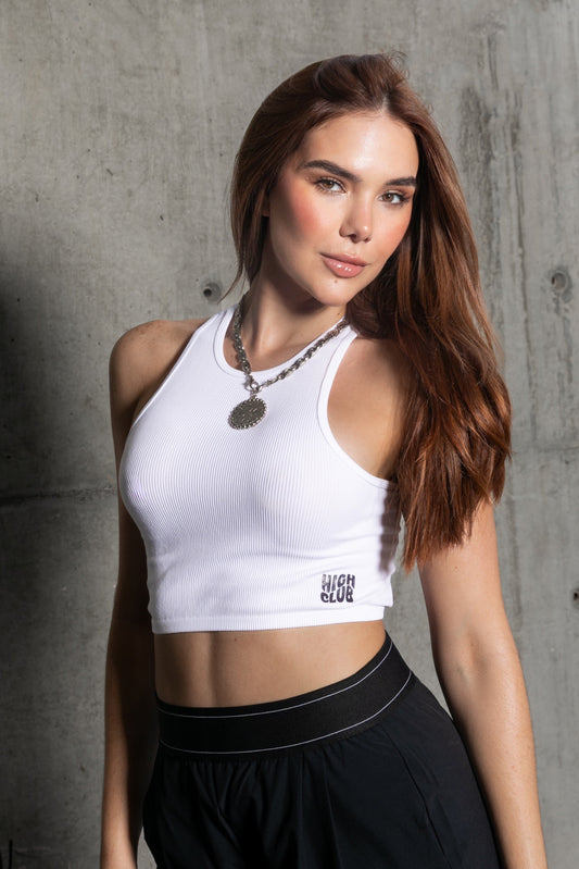 THE SARAH TOP / WHITE SIDE