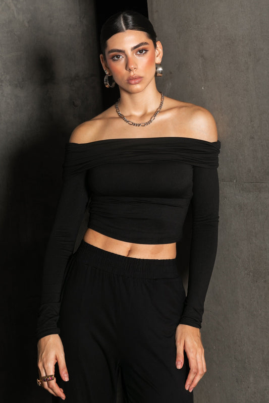 THE DANIELA TOP - BLACK