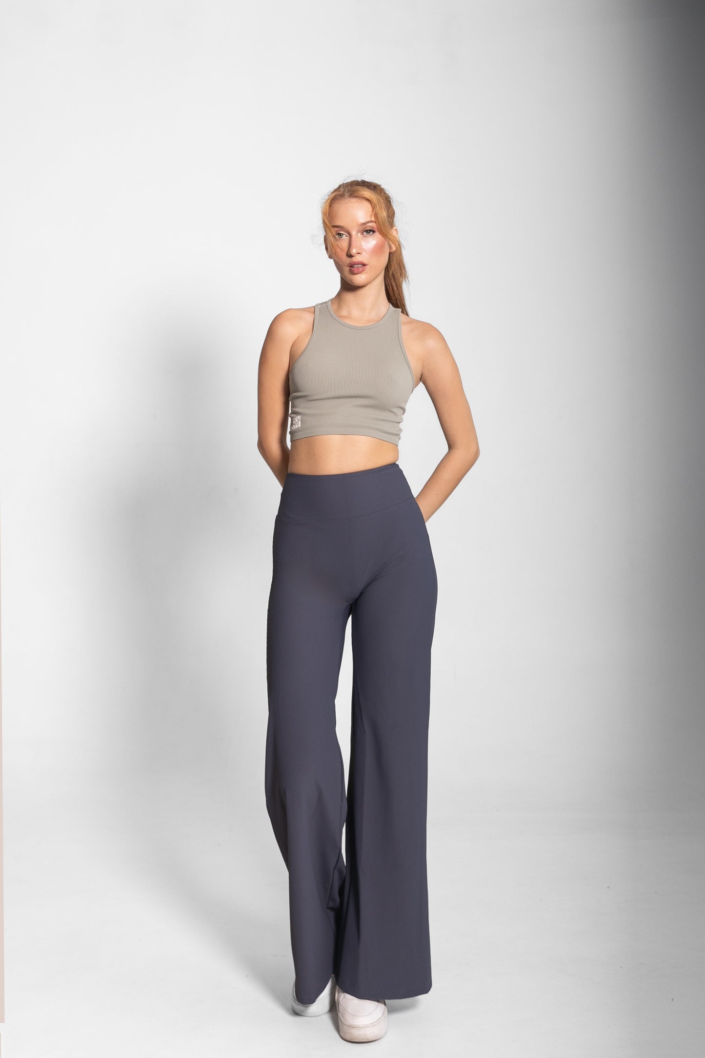 THE MARTINA WIDE LEG PANTS / GREY