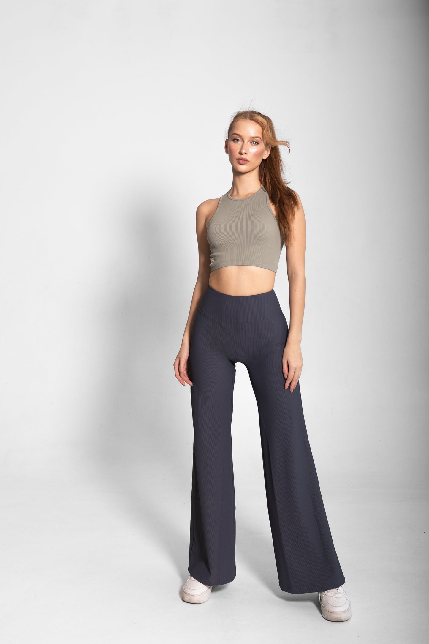 THE MARTINA WIDE LEG PANTS / GREY