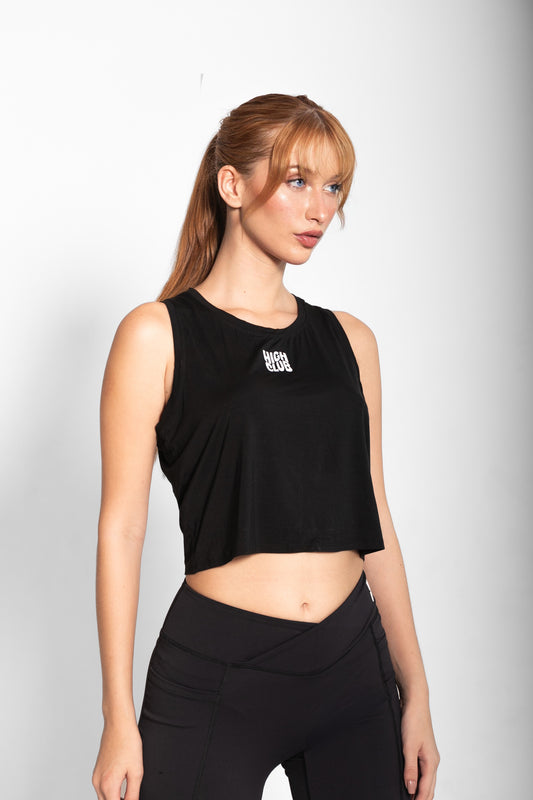 THE LUCIA TOP / BLACK