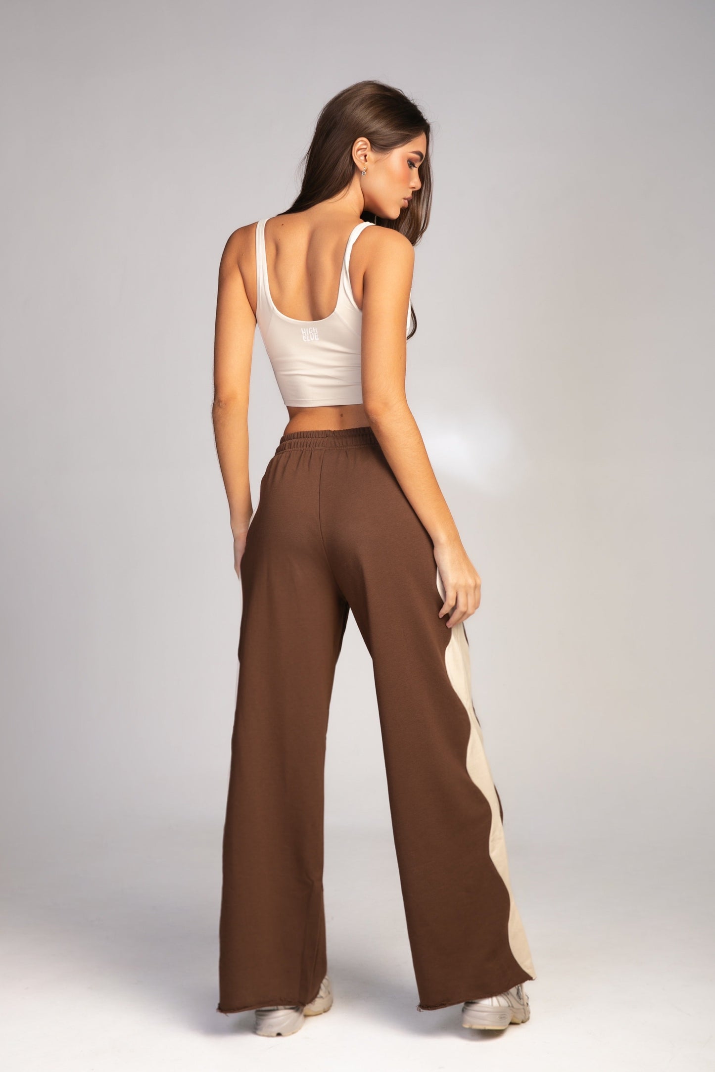 THE WAVY PALAZZO PANTS / ESPRESSO