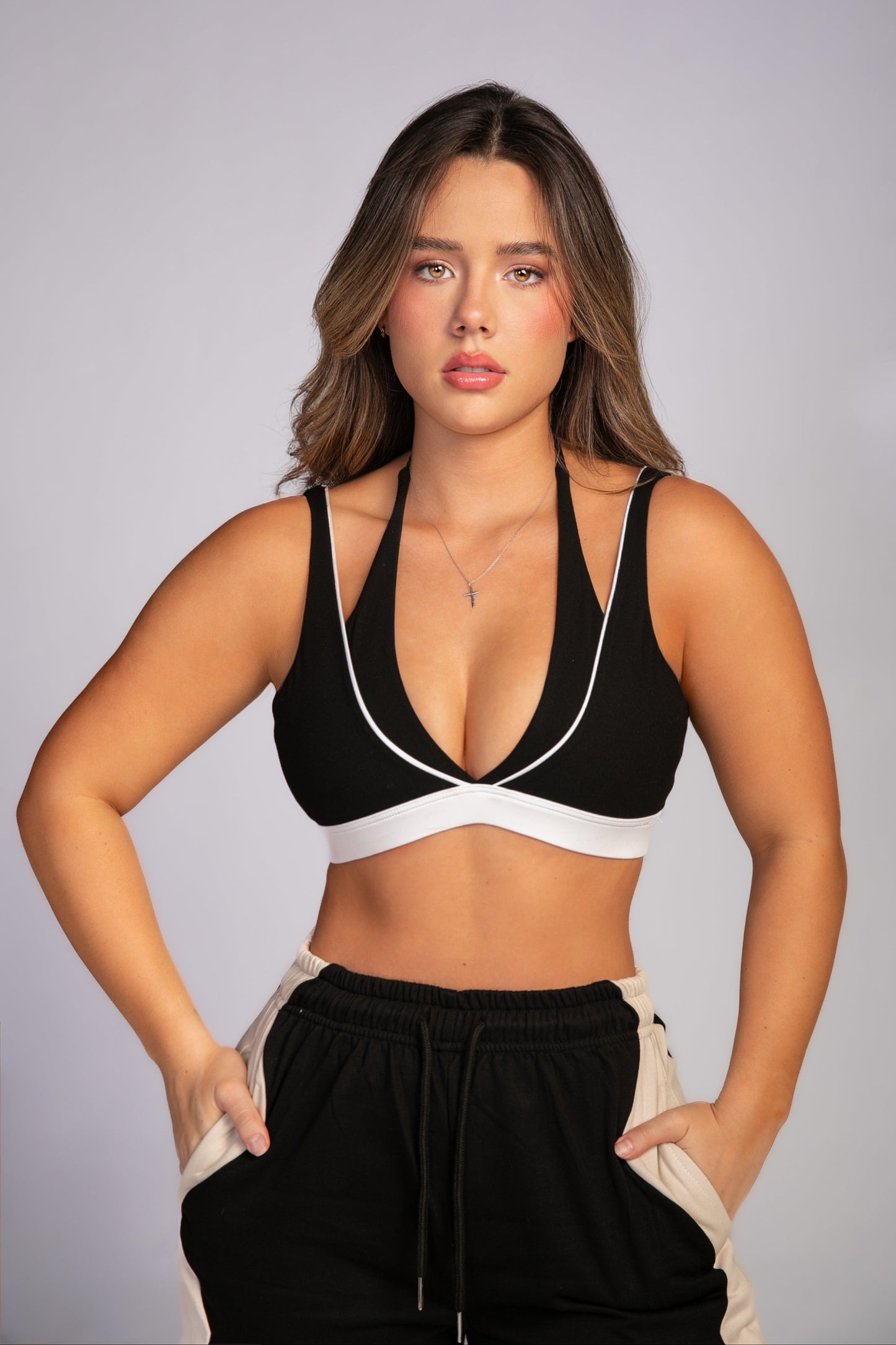 THE PIPPA TOP - BLACK & WHITE