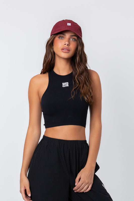 THE SARAH TOP / BLACK FRONT