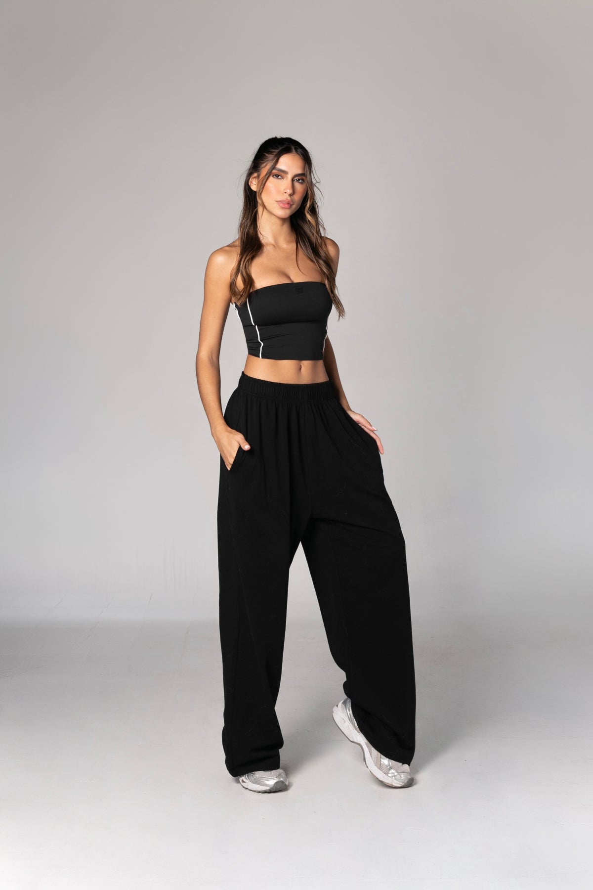THE NINA TOP / BLACK