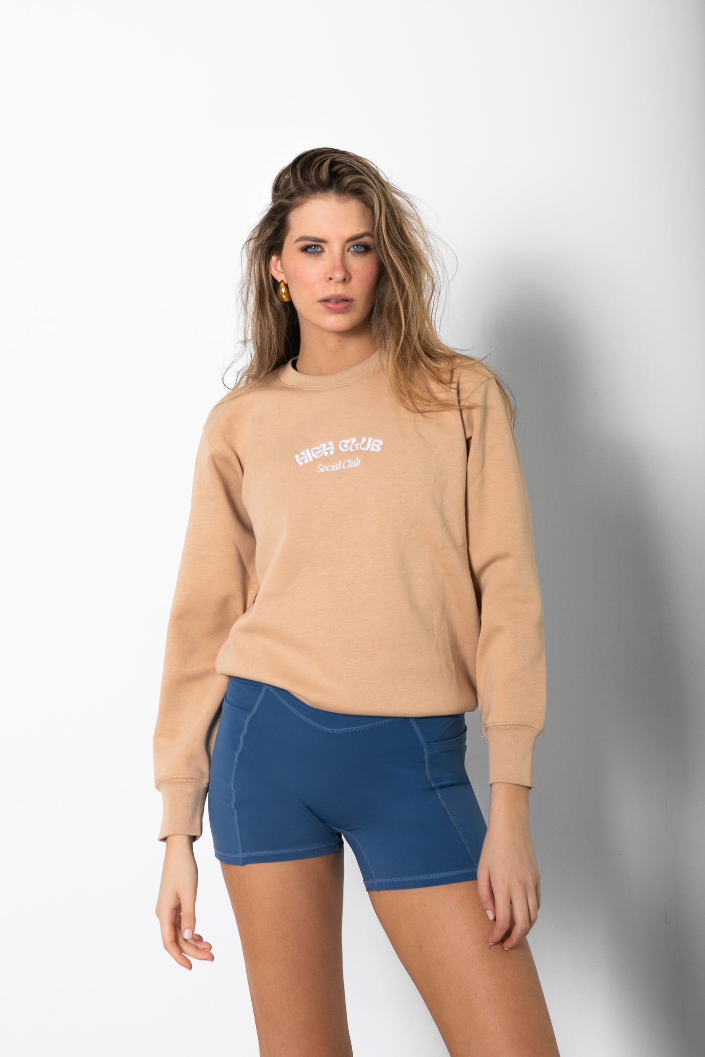 THE SOCIAL CREW NECK SWEATER / BEIGE