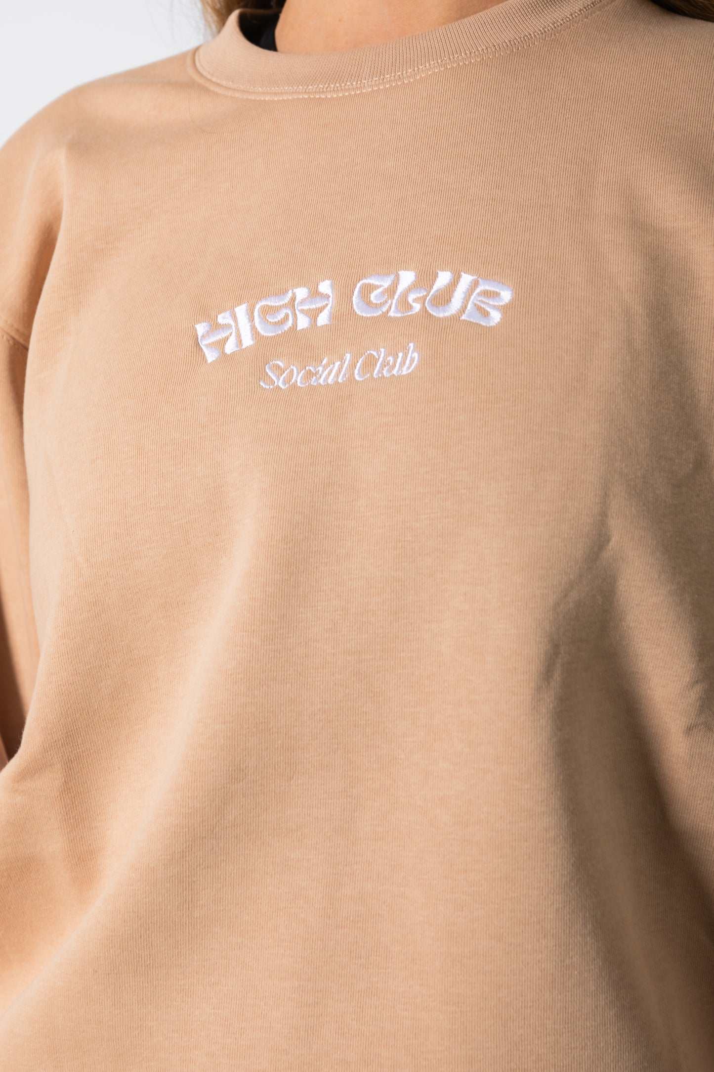 THE SOCIAL CREW NECK SWEATER / BEIGE