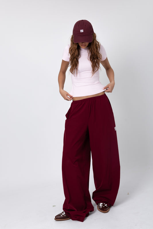 THE TANA PANTS - CHERRY