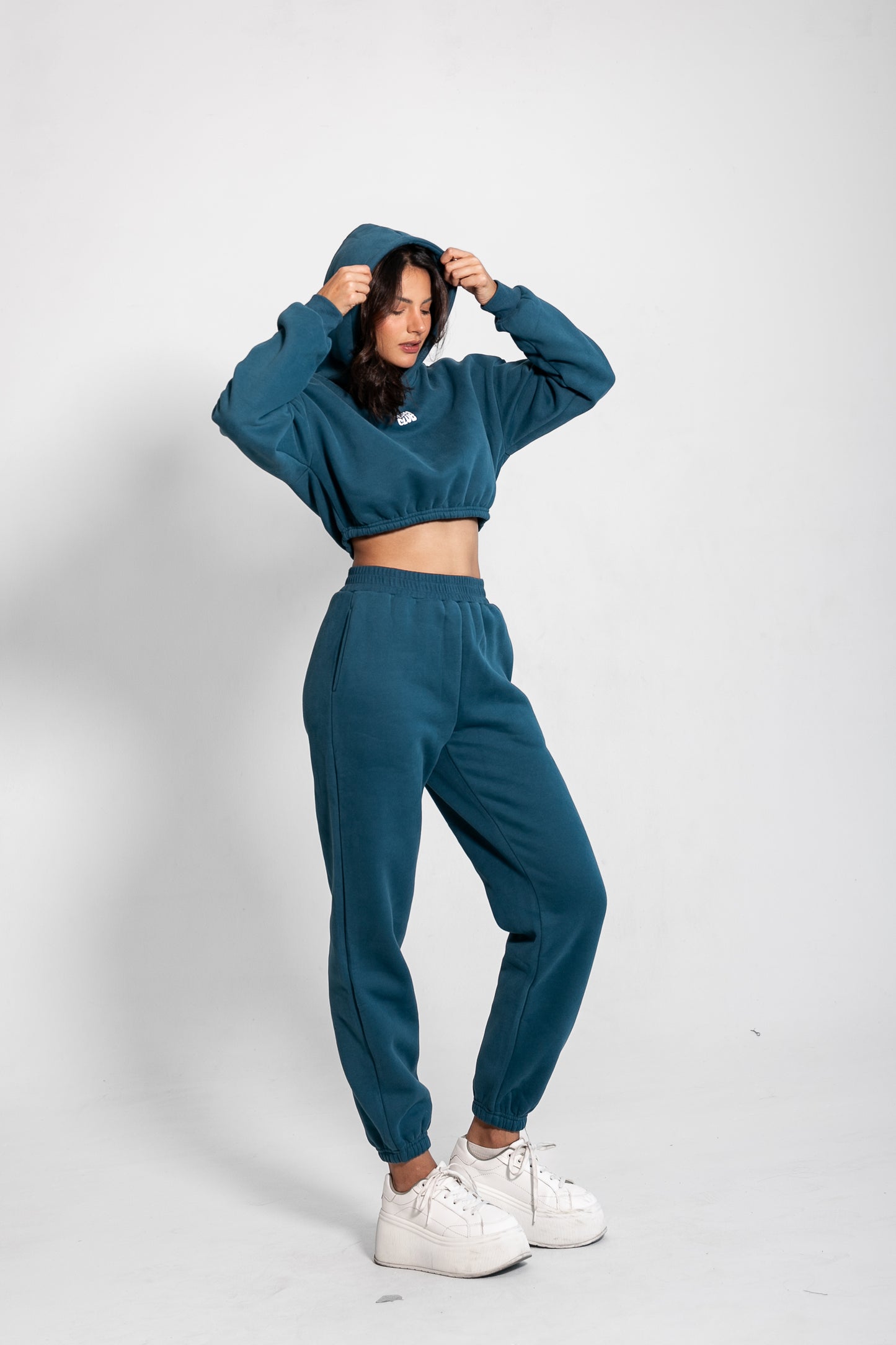 THE HOODED COMFY SET / BLUE