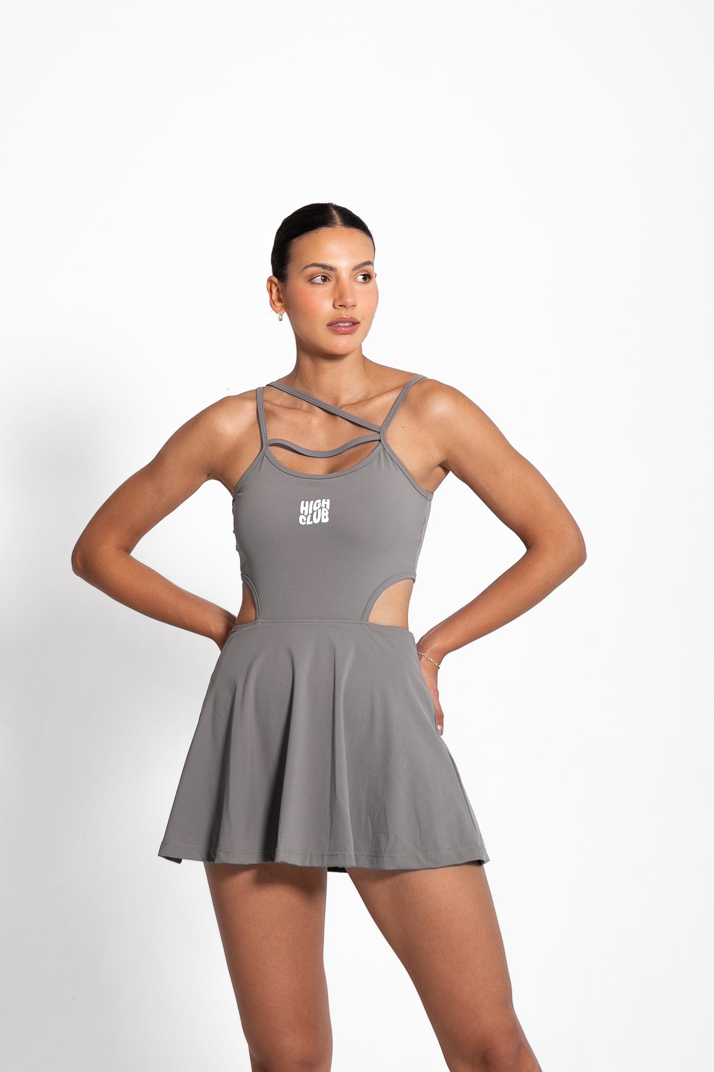 THE INSTA BADDIE DRESS / GREY