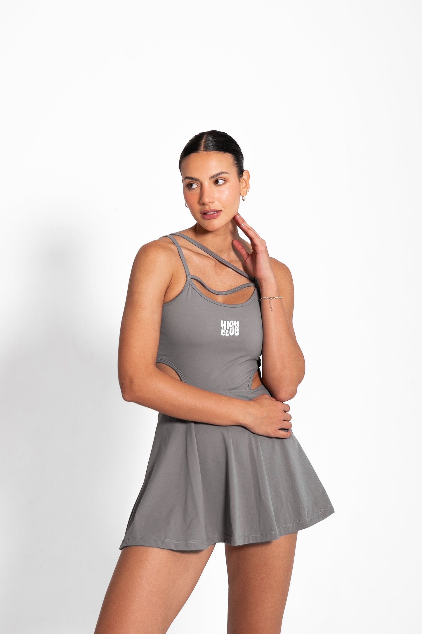 THE INSTA BADDIE DRESS / GREY