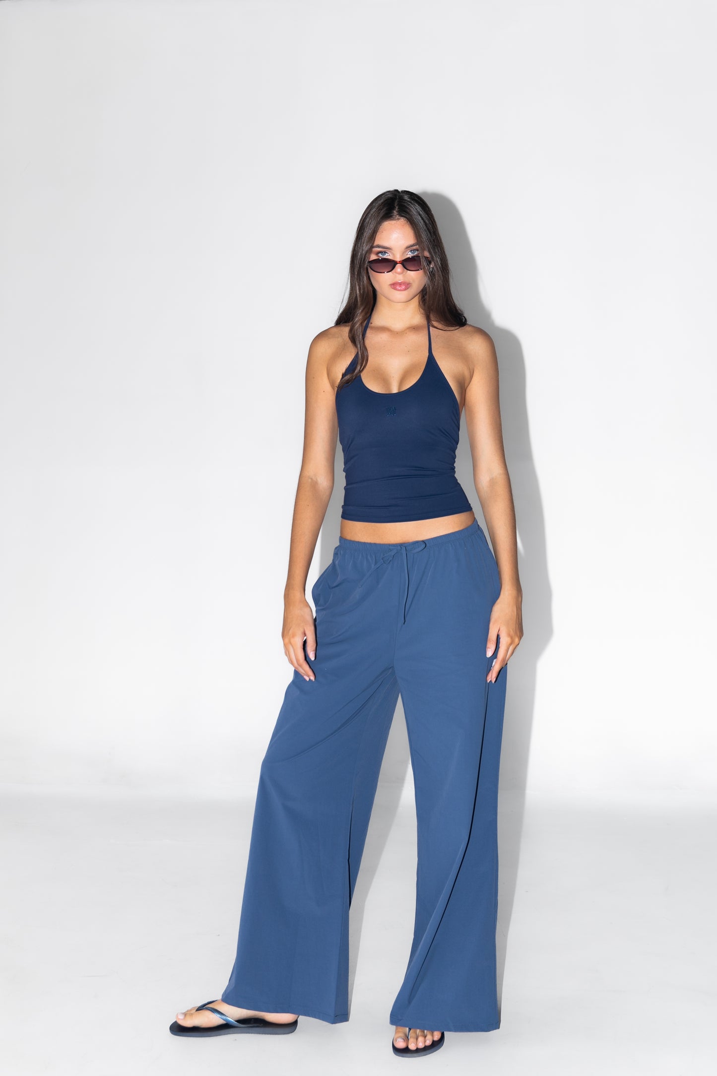 THE GIULIA TOP - NAVY BLUE