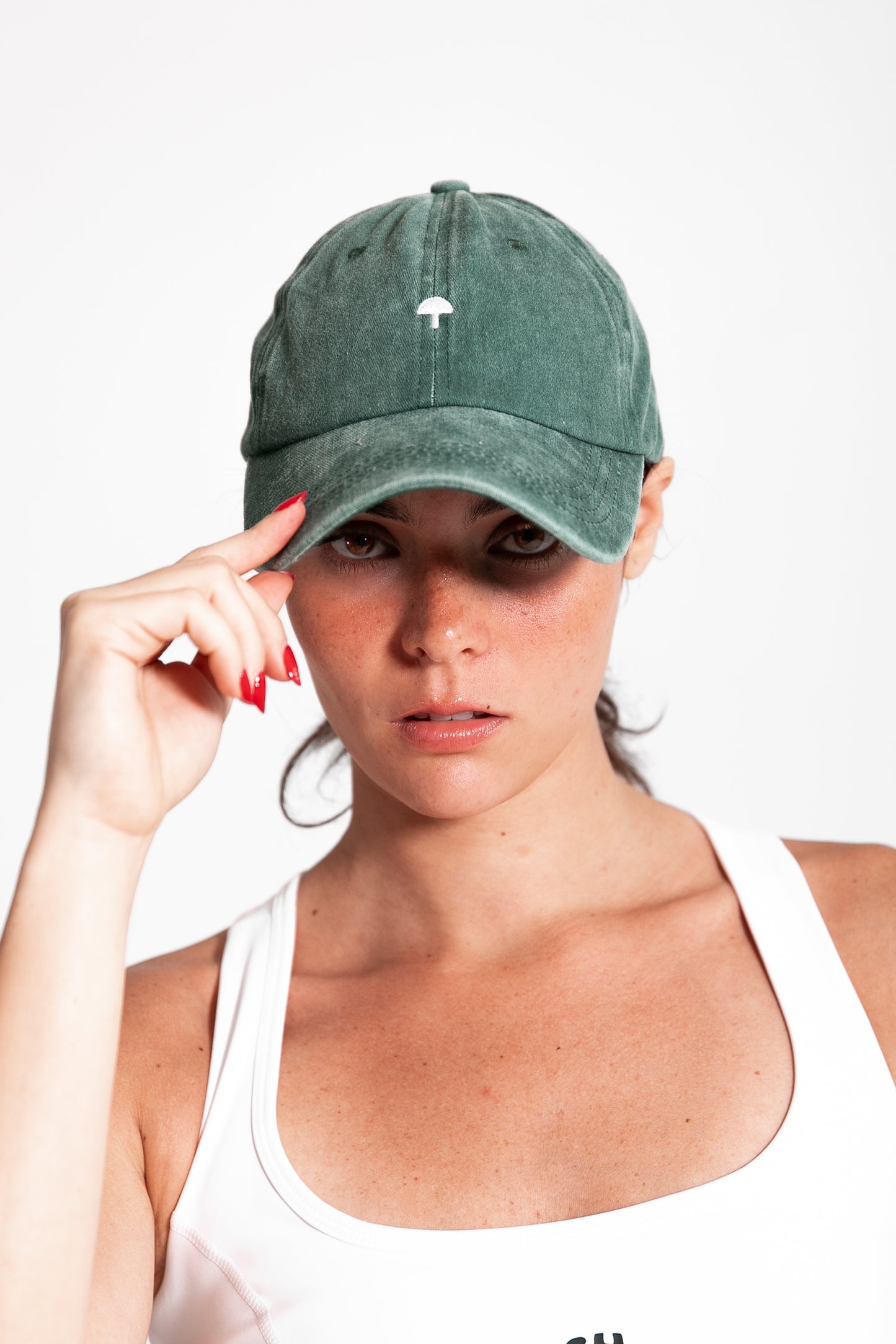 'TERE' BASEBALL CAP / FOREST GREEN