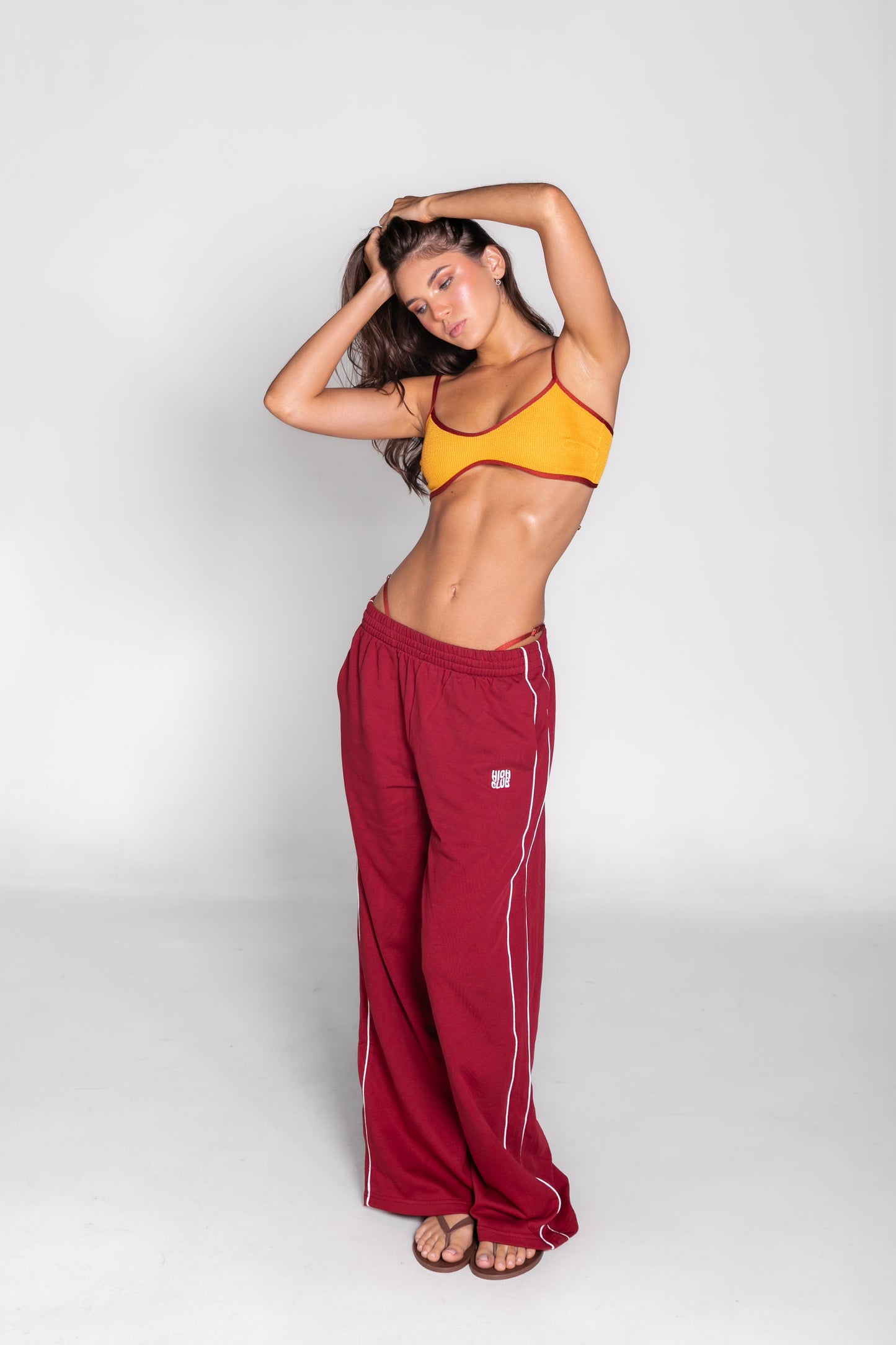 THE IVANA PANTS - CHERRY