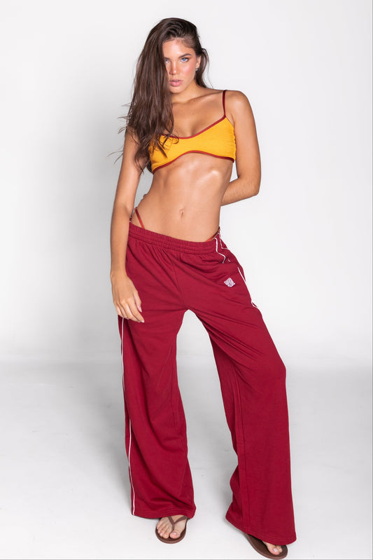 THE IVANA PANTS - CHERRY