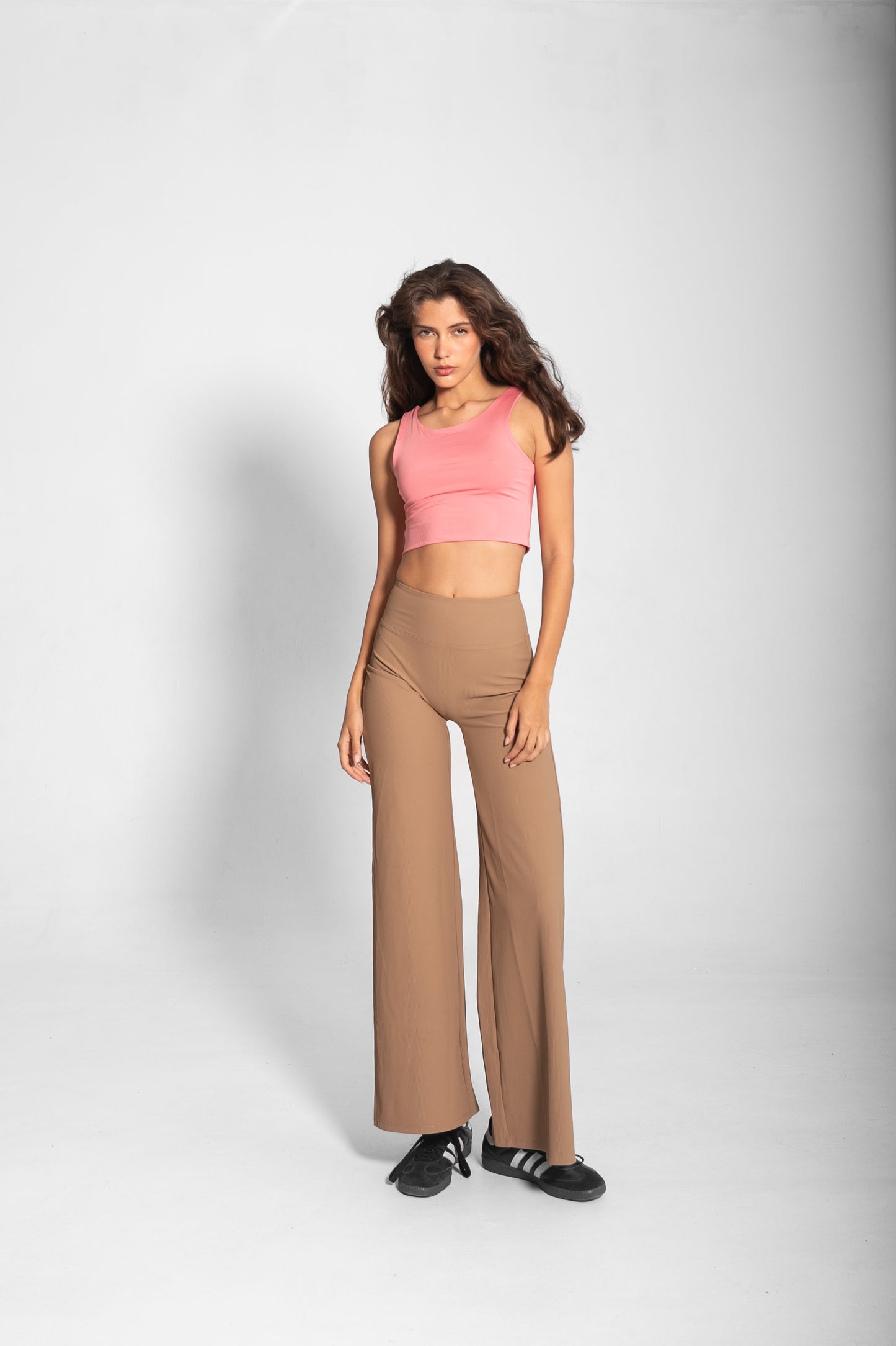 THE MARTINA WIDE LEG PANTS / BEIGE