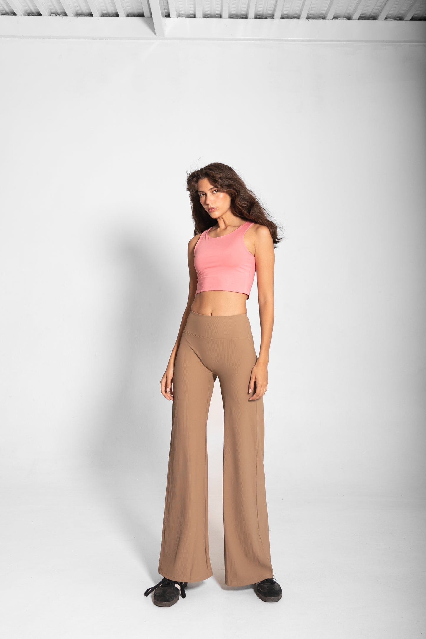 THE MARTINA WIDE LEG PANTS / BEIGE