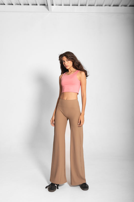 THE MARTINA WIDE LEG PANTS / BEIGE