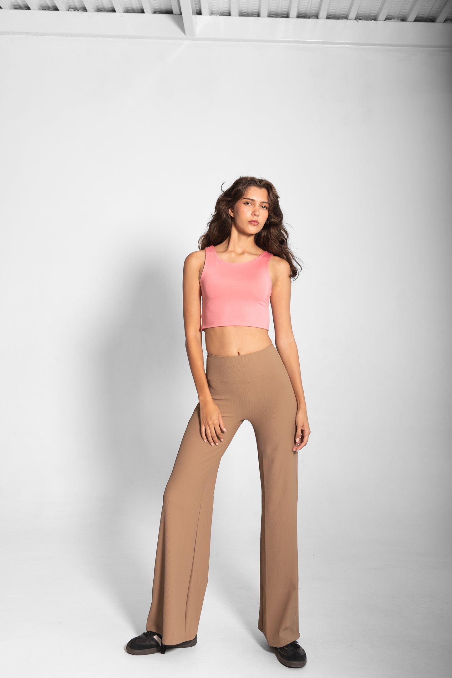 THE MARTINA WIDE LEG PANTS / BEIGE