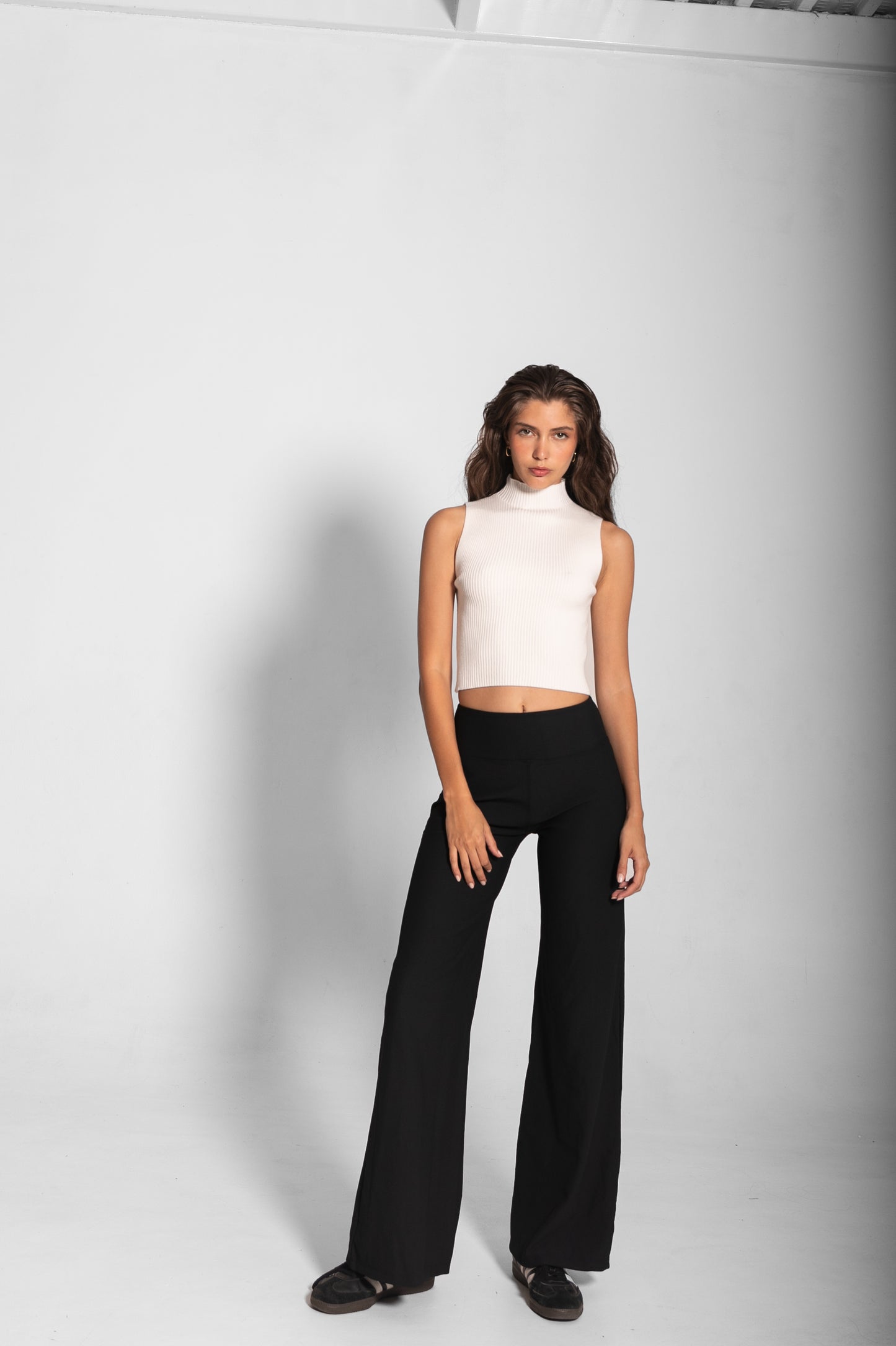 THE MARTINA WIDE LEG PANTS / BLACK