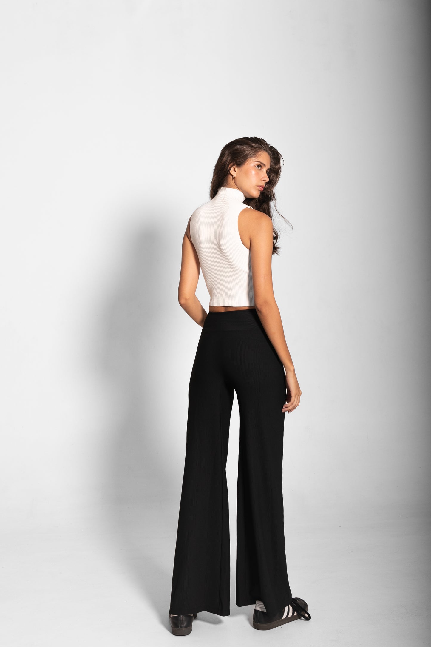 THE MARTINA WIDE LEG PANTS / BLACK