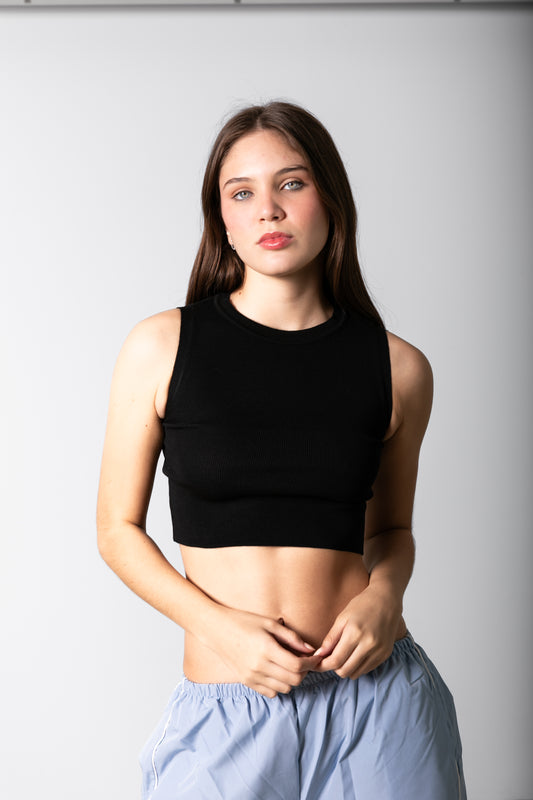 THE VANESSA TOP / BLACK