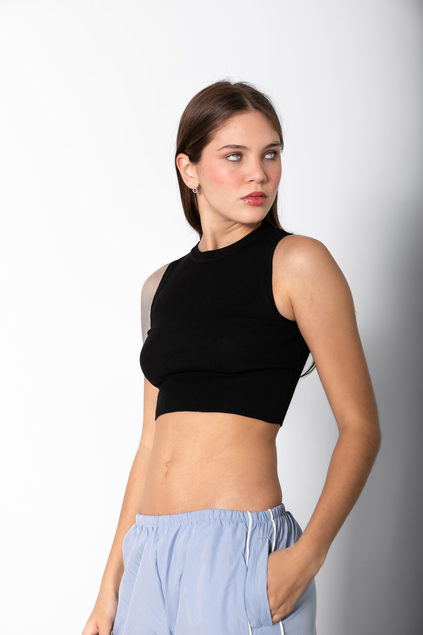 THE VANESSA TOP / BLACK