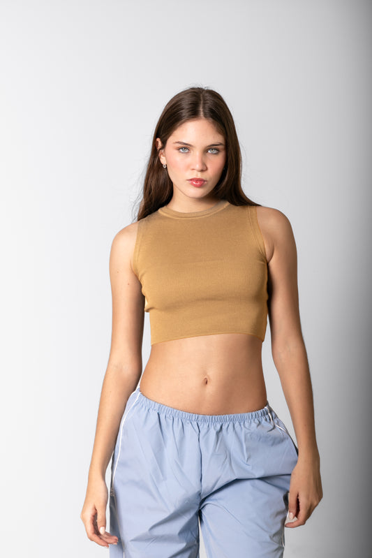 THE VANESSA TOP / BEIGE