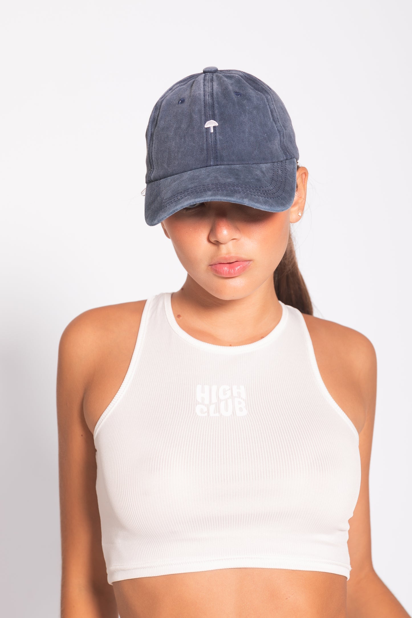 'TERE' BASEBALL CAP / NAVY BLUE