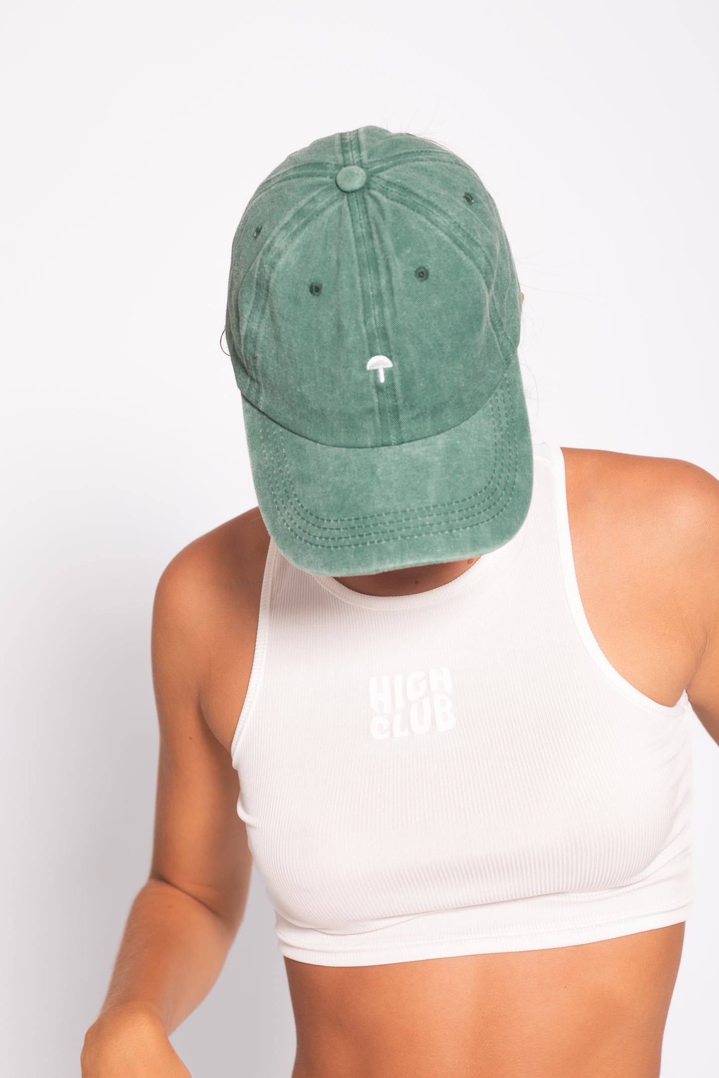 'TERE' BASEBALL CAP / FOREST GREEN