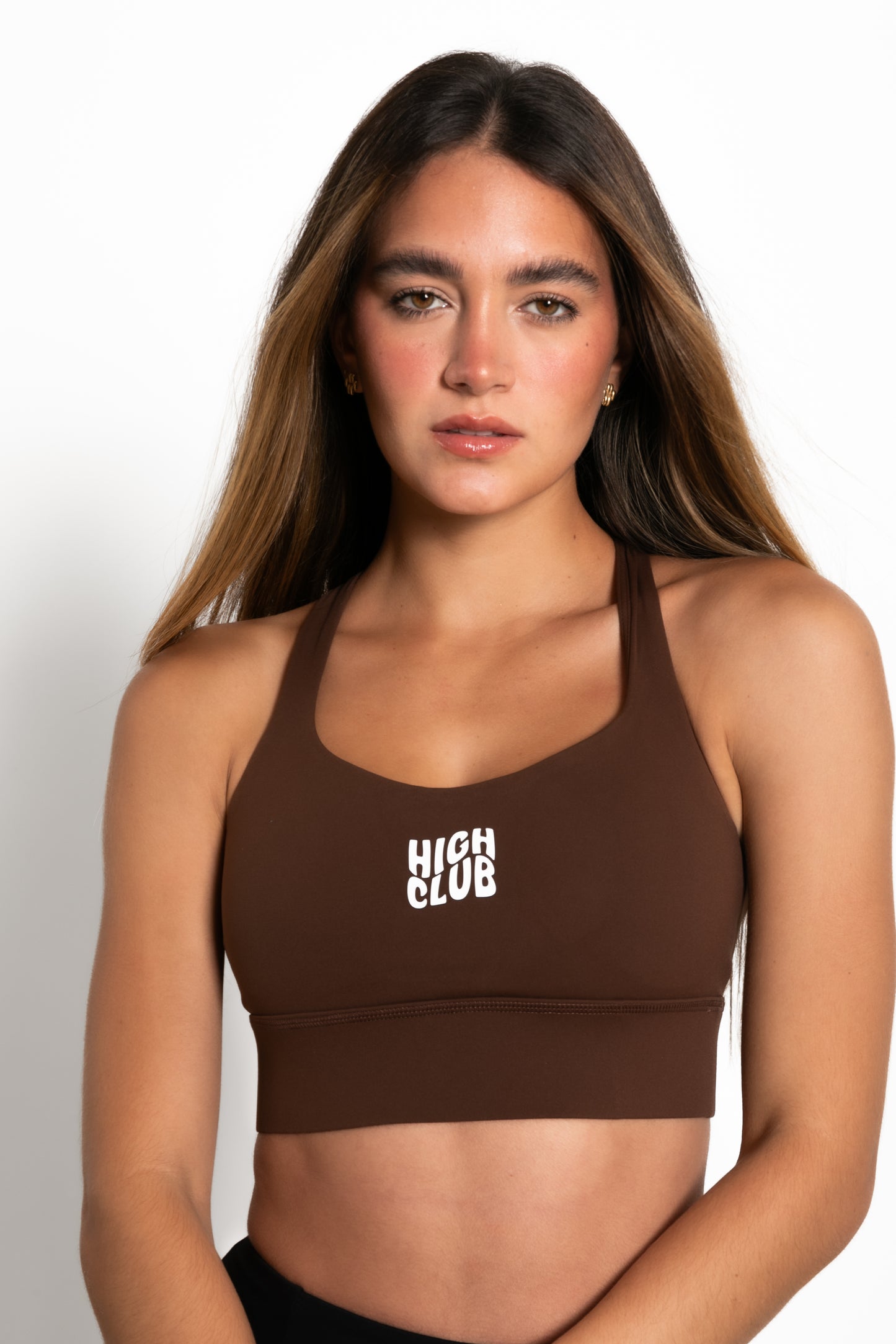 THE CROSS SPORTS BRA / ESPRESSO