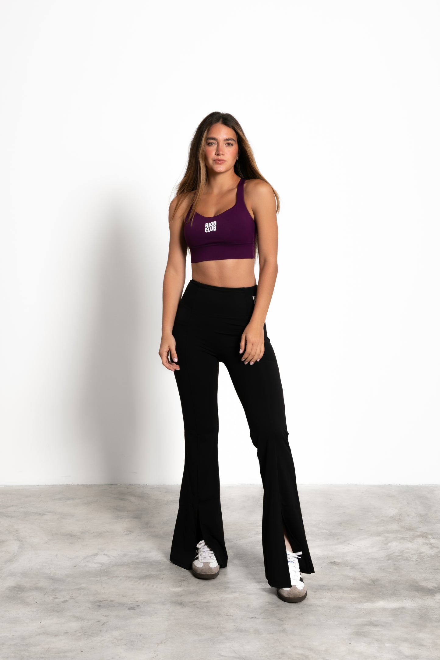 THE CROSS SPORTS BRA / DARK PURPLE