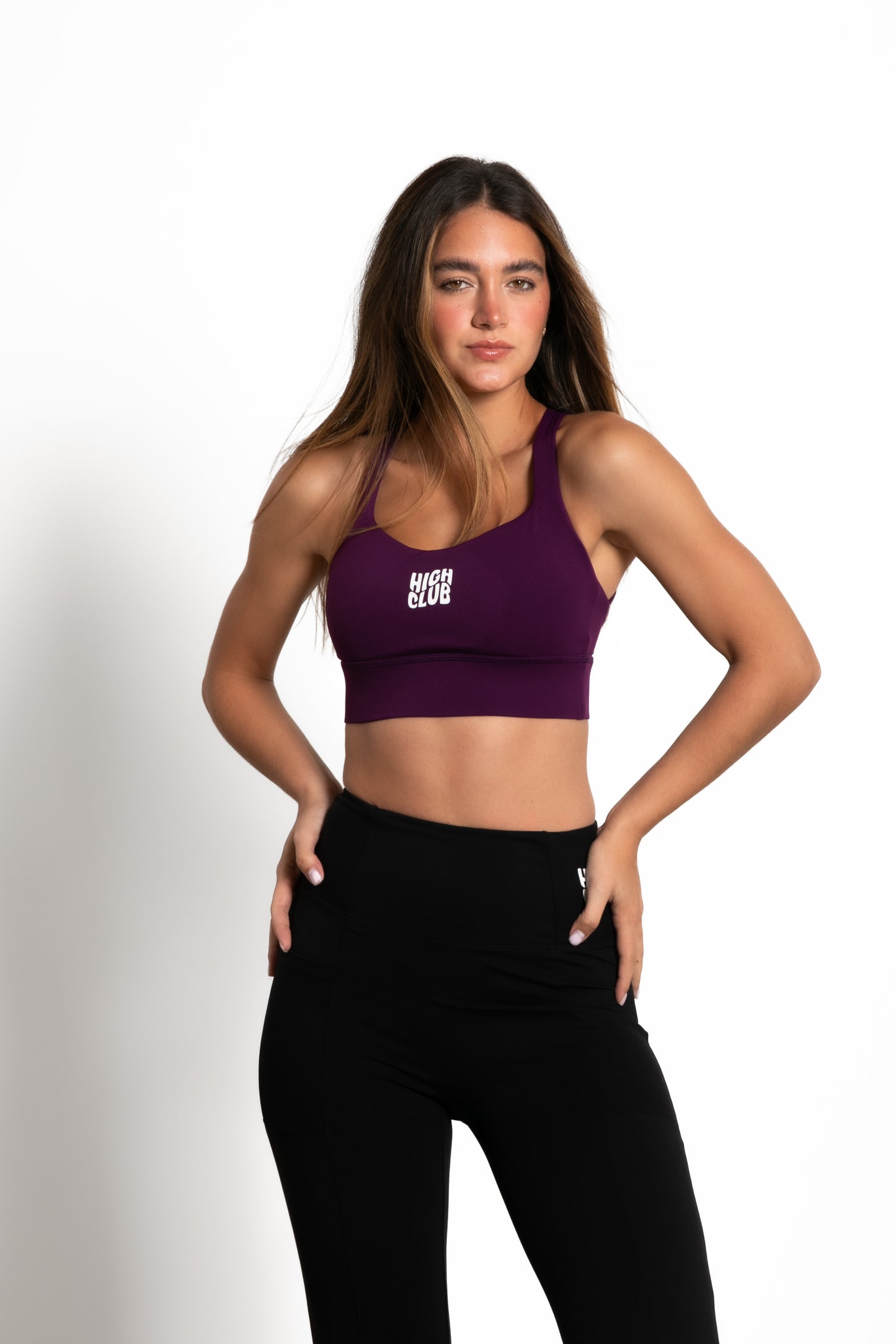 THE CROSS SPORTS BRA / DARK PURPLE