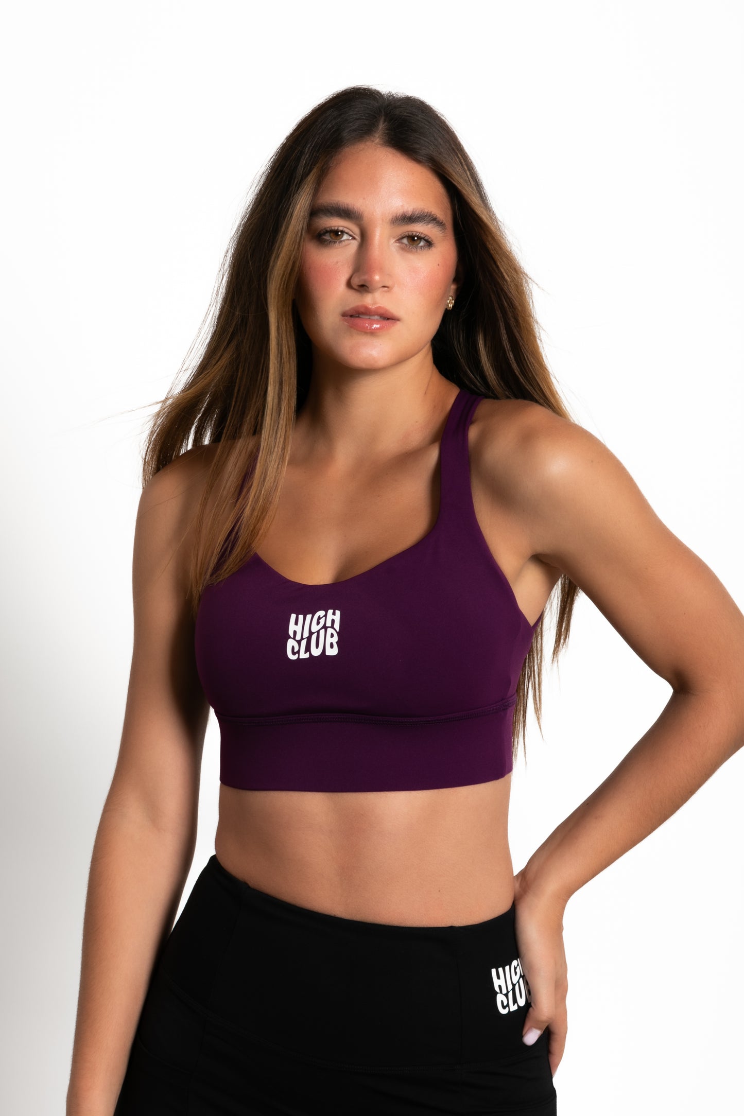 THE CROSS SPORTS BRA / DARK PURPLE