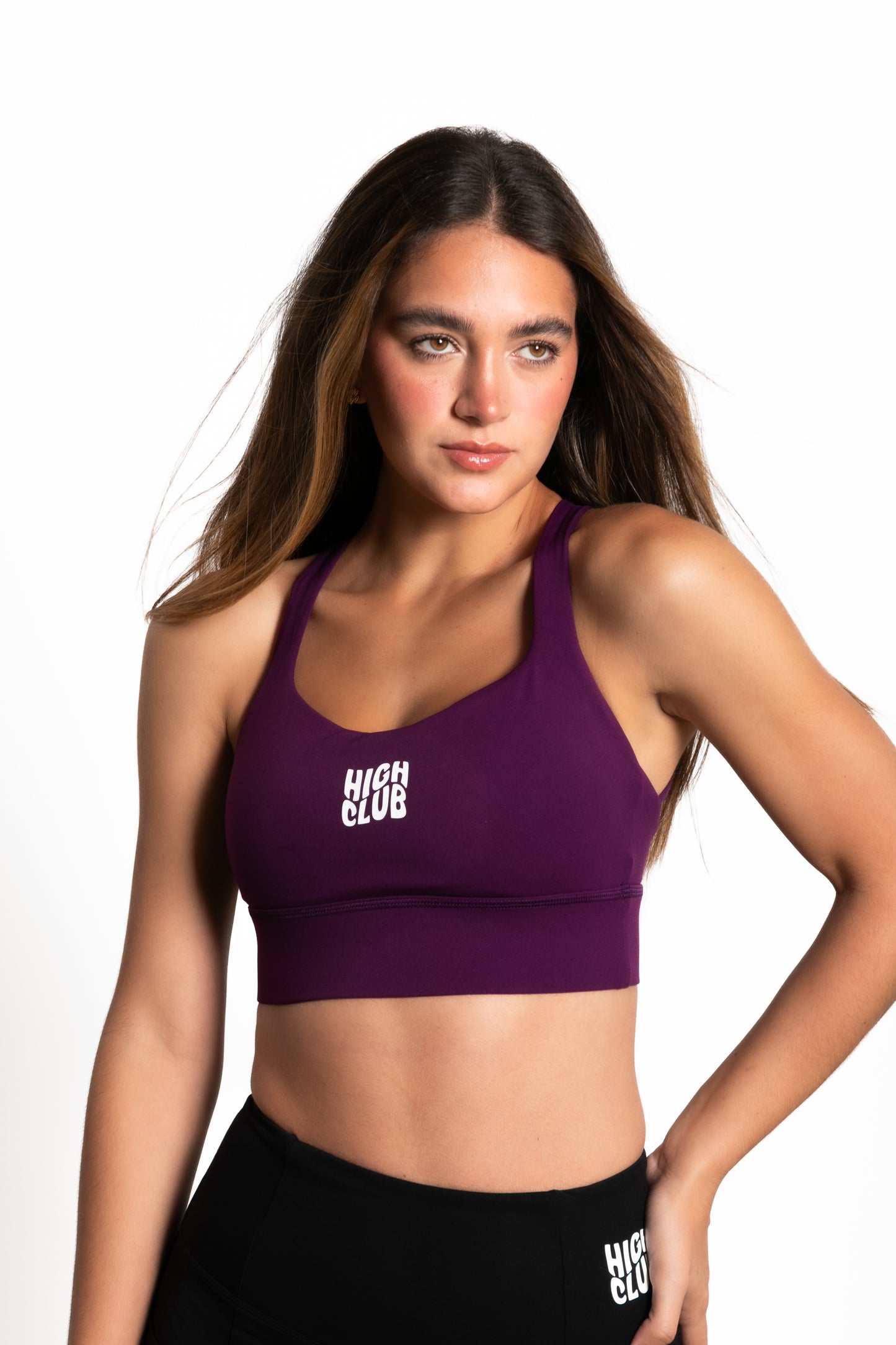 THE CROSS SPORTS BRA / DARK PURPLE